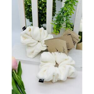 New! Nike Cream Hair Scrunchie Set of 2